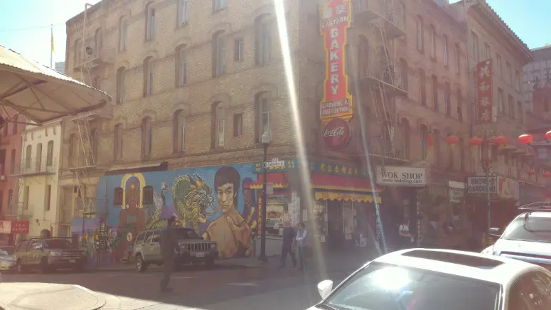 Bruce Lee Mural in Chinatown San Francisco