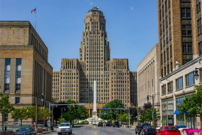 City Hall Buffalo And Niagara Square State New York