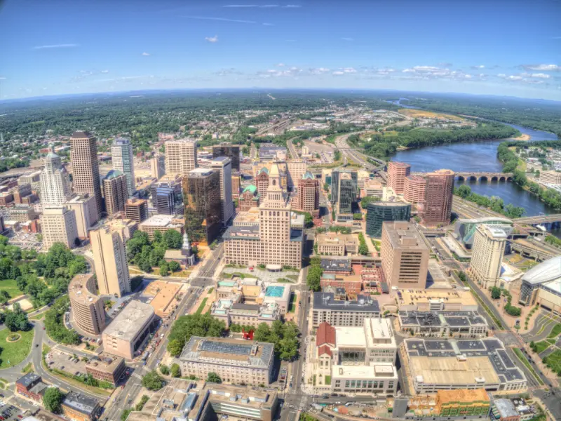Downtown Hartford Connecticut USA