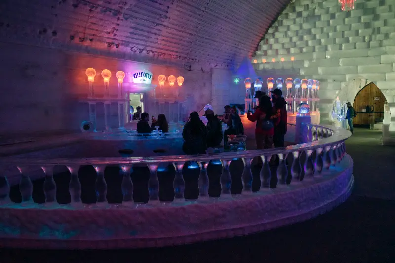 Fairbanks USA Interior Bar Aurora Ice Museum