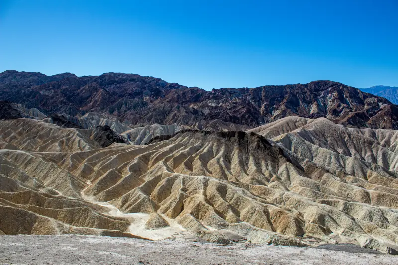 Folded Rocky Mountains Death Valley National Park California USA