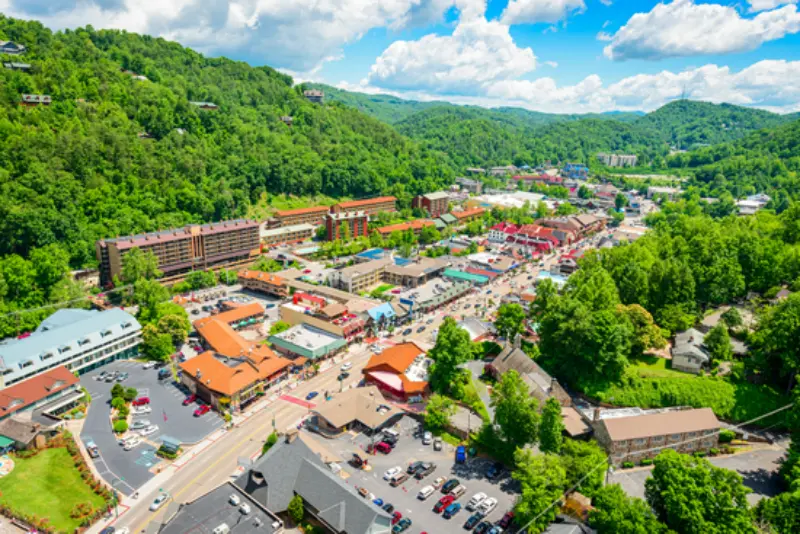 Gatlinburg Paese Mountain Tennessee USA