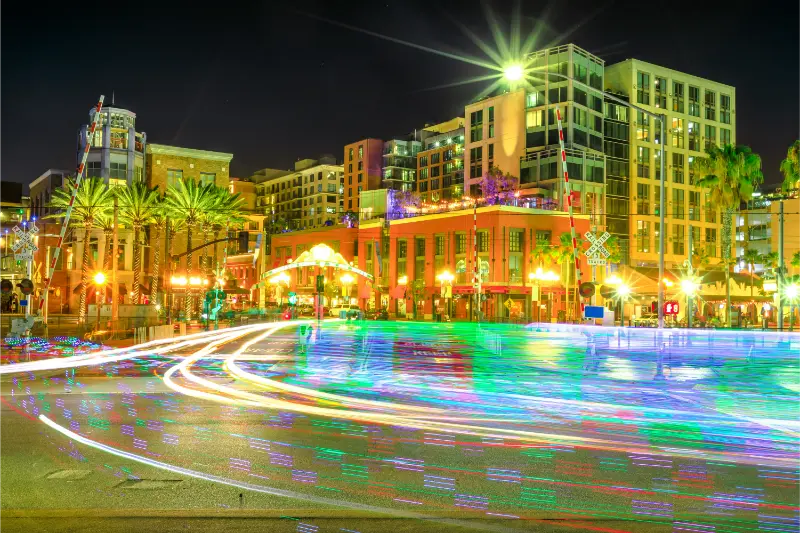 Harbor Drive Between District Marina And District Gaslamp Center San Diego California USA