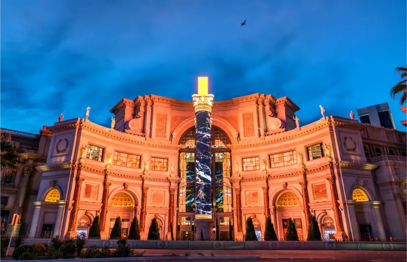 Las Vegas USA Forum Shops Caesars Major Shopping Mall Las Vegas Strip