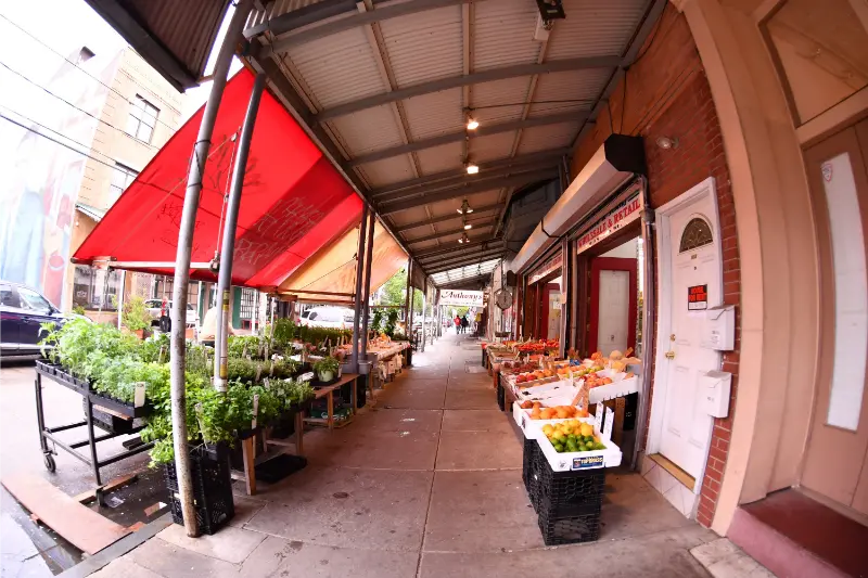 Philadelphia USA Philadelphia Little Italy District Shops Restaurants 2