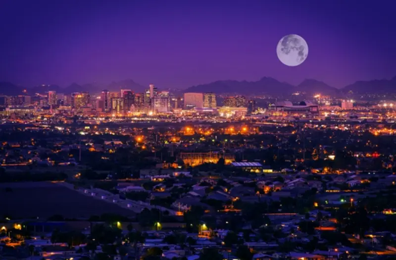Phoenix At Night Arizona