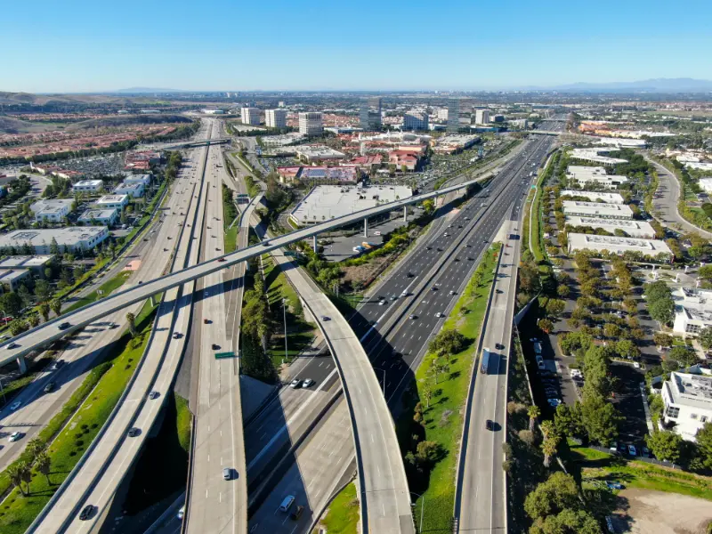 San Diego Freeway And Santa Ana Freeway California