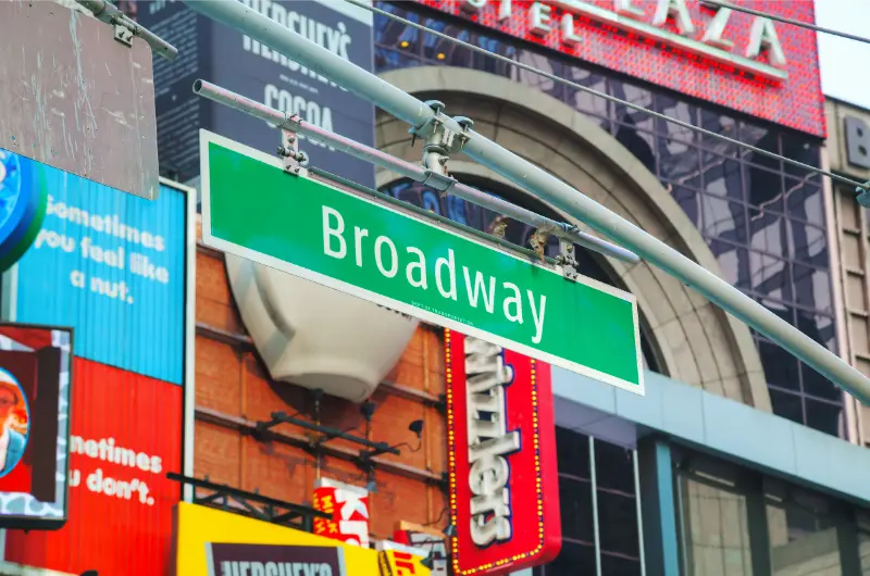 Sign Broadway New York City