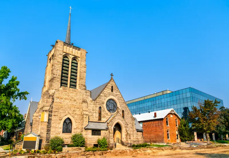 St Michaels Episcopal Cathedral Historic Landmark Boise Idaho USA