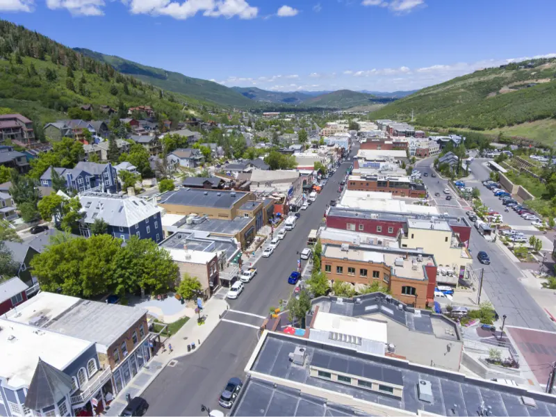 Street Main Park City Utah USA