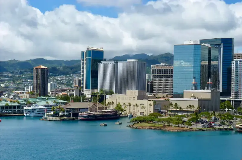 USA Hawaii Honolulu Skyline