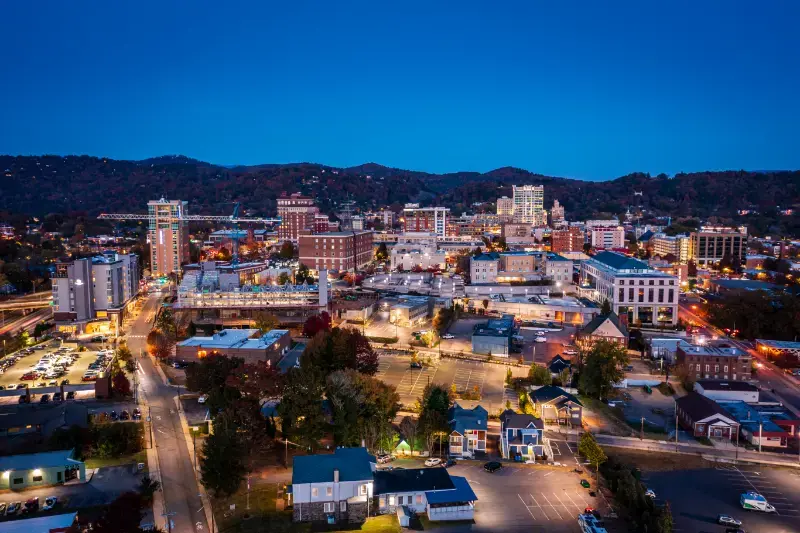 USA North Carolina Asheville Downtown
