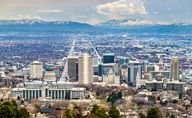 USA Utah Salt Lake City Skyline
