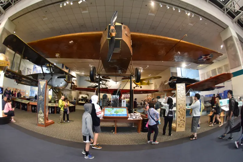 Washington DC USA National Air Space Museum Full Visitors