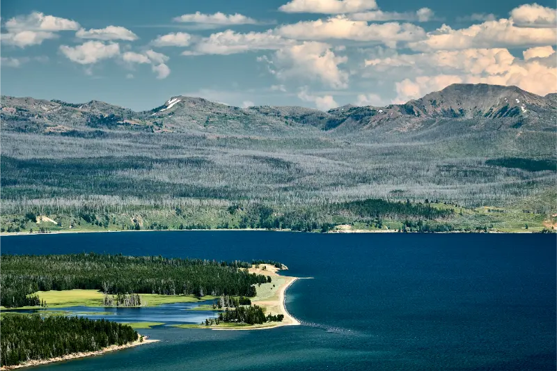 Yellowstone Lake Yellowstone National Park Wyoming USA